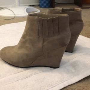 Suede booties